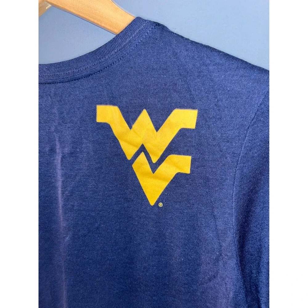 Nike Mountaineers‎ West Virginia WVU Long Sleeve Shirt Men's Large Slim Fit